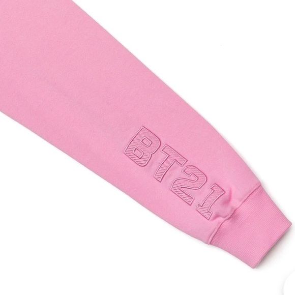 Bt21 Pink Zip up Hoodie Cooky Size M - Picture 6 of 14